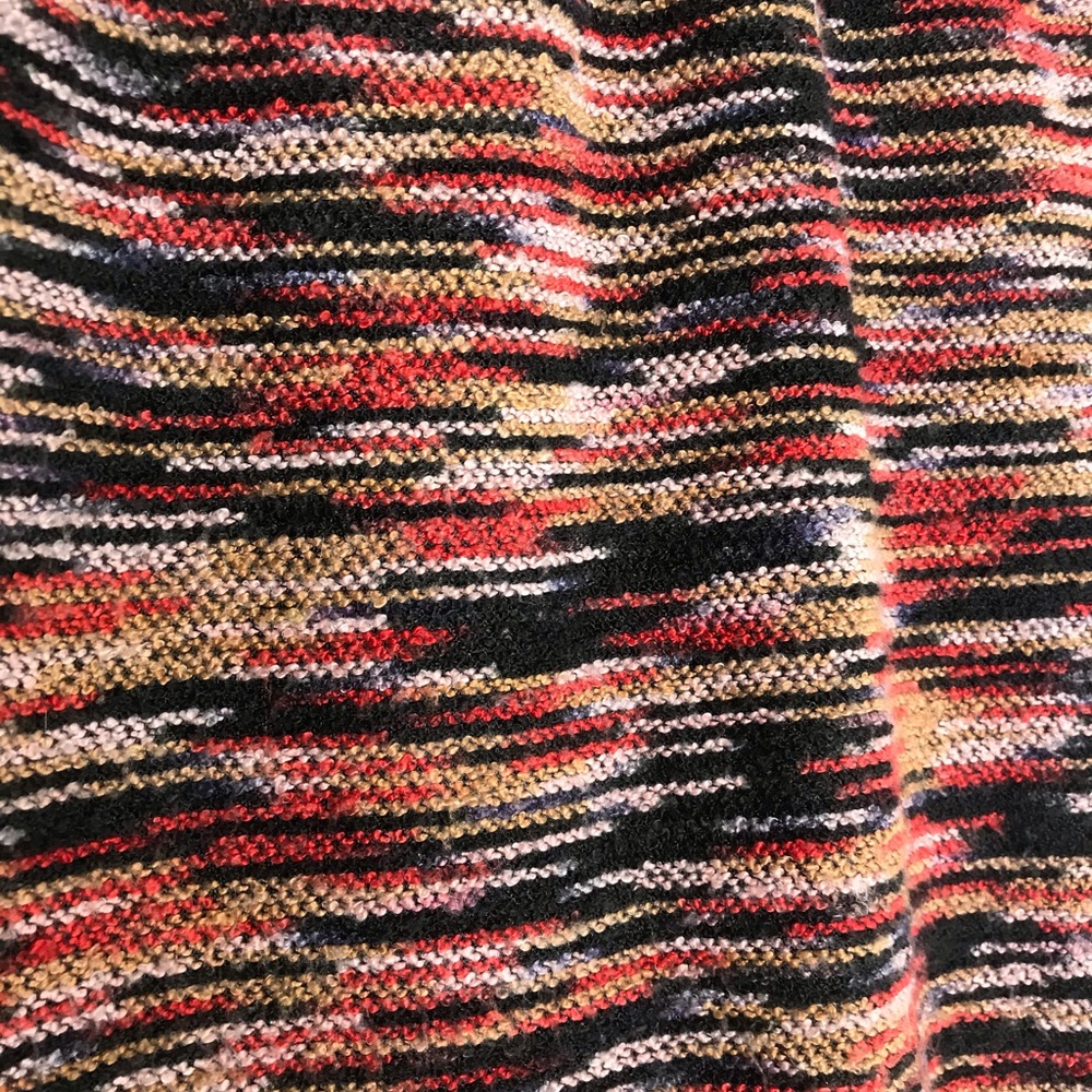 Multi-color pencil skirt. 24” long.